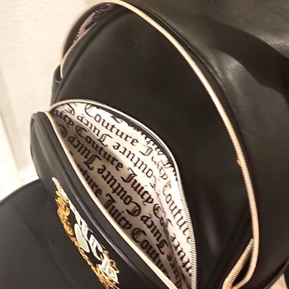 Juicy Couture Licorice Heritage Crown & Heart Logo Backpack - Picture 6 of 7
